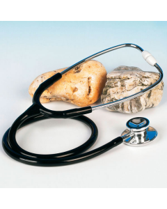 Stéthoscope double pavillon en aluminium, Noir, Adulte, l'unité