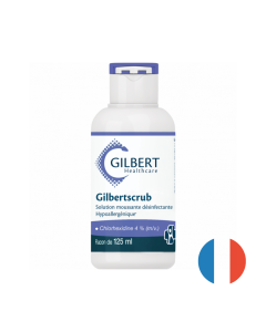Gilbertscrub Solution moussante désinfectante, flacon de 125ml