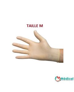 Gants latex non-poudrés