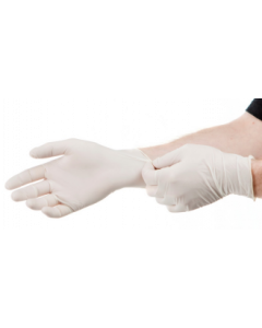 Gants Latex à Usage Unique Poudrés taille M, boîte de 100