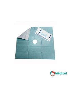 Champs stériles troués non tissé sans adhésif 45 x 75 cm Foliodrape®, boîte de 65