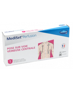MediSet Perfusion Set de pose sur voie veineuse centrale avec aiguille Huber, l'unité