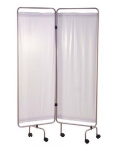Paravent 2 panneaux, 155 x 61cm, en inox
