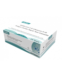 TEST RAPIDE ANTIGÉNIQUE COMBO COVID GRIPPE SEJOY, la boite de 25