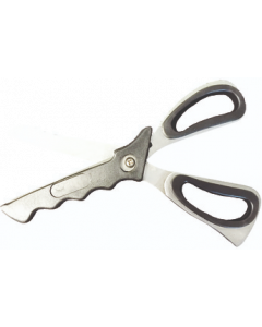 Ciseaux d'urgence couleur noire, lames acier inoxydable, manche ABS, pochette en tissu, à l'unité