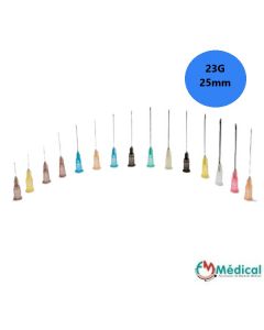Aiguilles hypodermiques 23G 0,6x25mm bleu DispoFine Zarys, Boite de 100