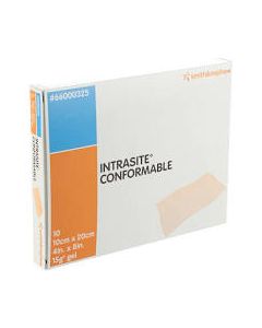 INTRASITE CONFORMABLE - Compresse imprégnée - 10cm x 20cm - Boite de 10 pansements