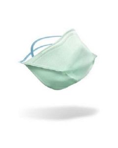 Masque respiratoire FFP3 ANSELL bec de canard, liens élastiques, Vert, boîte de 50