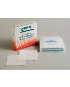 MEFRA Compresses de Gaze stérile  10cm x 10cm