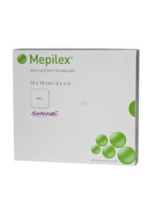 Mepilex 10x10 cm, pansement hydrocellulaire, Boîte de 5