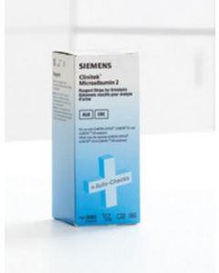 Bandelettes urinaires Microalbumine, pour Clinitek, boîte de 25