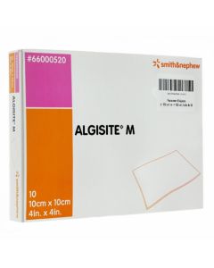 ALGISITE M - Pansement alginate de calcium - 10cm x 10cm - La boite de 10