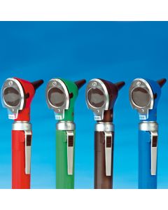 Otoscope Fibre optique Vert avec 7 spéculums 4mm