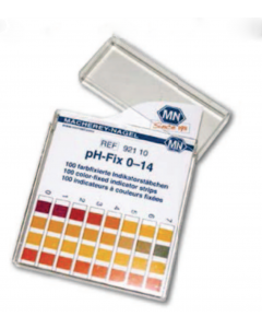 PH-Fix Bandelettes indicatrice PH domaine de mesure 0 à 14, boîte carrée de 100 bandelettes