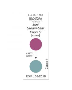 Indicateur de stérilisation Mini Steam-Star Prion G, boîte de 125