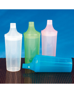 Gobelet 250ml bleu avec 2 embouts sans anses