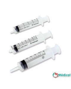 Seringue 3pieces 10ml sterile excentré  par boîte de 100
