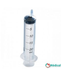 Seringue 3pieces 20ml sterile excentré par boîte de 50