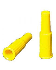 Bouchons d'étanchéité JAUNE sans orifice d'injection, pour toutes les connexions luer mâle stérile par 100