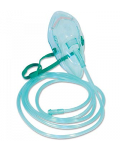 Masque à O² Adulte, moyenne concentration avec tubulure étoilée 2,10m. Sans DEHP