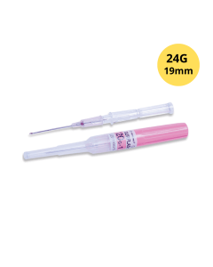 Cathéter I.V. Surflash™ 24G (diamètre ext. 0,67mm) x 19mm Jaune, La boîte de 50