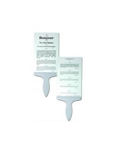 Echelle à main de Parinaud lettré, Recto-Verso.