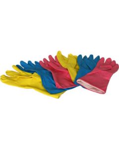 Gants de menage Jaune ou rose (sachet de 2) taille M