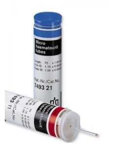 Tubes capillaires micro-hématocrites non-héparinés, boîte de 100