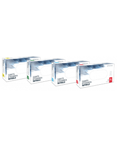 Gants d'examen en nitrile bleu non poudrés, PROCIAN, taille M, la boite de 100