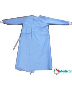 Blouse stérile - Casaque standard “bavette“ et passe pouce - Taille XL, Vendu à l'unité