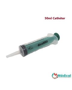 Seringue 3 pièces 50ml, embout cathéter, dicoNEX, boîte de 25