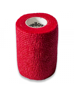 Bande cohésive élastique ROUGE, 7.5cm x 450 cm, l'unité